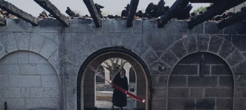 Israel church set ablaze in possible Jewish extremist attack