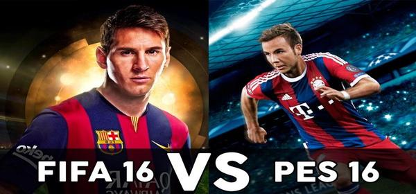 FIFA 16 vs PES 16