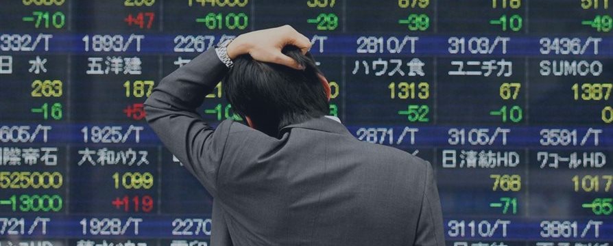 Фондовая Азия упала в понедельник из-за слабых отчетов Китая