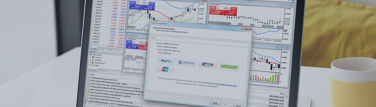 Pay for Virtual Hosting and Signal Subscriptions Straight from the MetaTrader 4 Platform