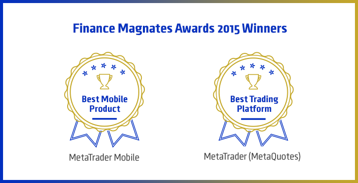 2015 Finance Magnates Awards: las plataformas comerciales MetaTrader vencen en las nominaciones Mejor plataforma y Mejor producto móvil