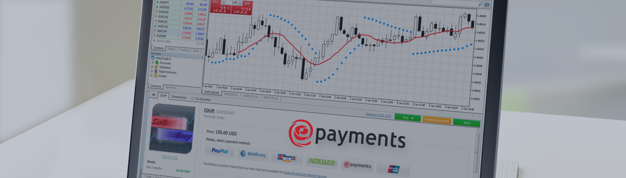 Das System ePayments ist bereits die siebte Zahlungsart auf den MetaTrader Plattformen