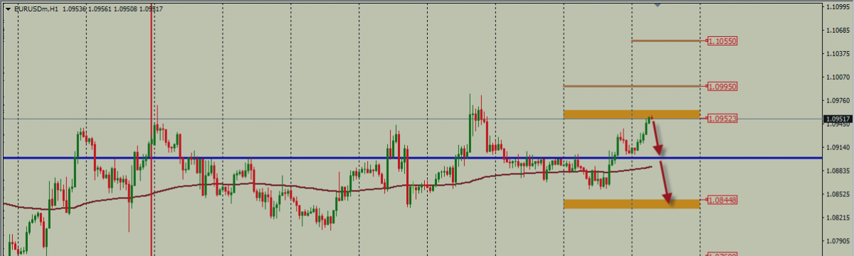 Анализ движения пары EUR/USD на 20.01.2016