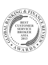 Best Customer Service Broker Asia from Global Banking and Finance Review