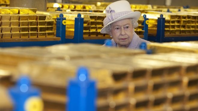 How much gold is there in London