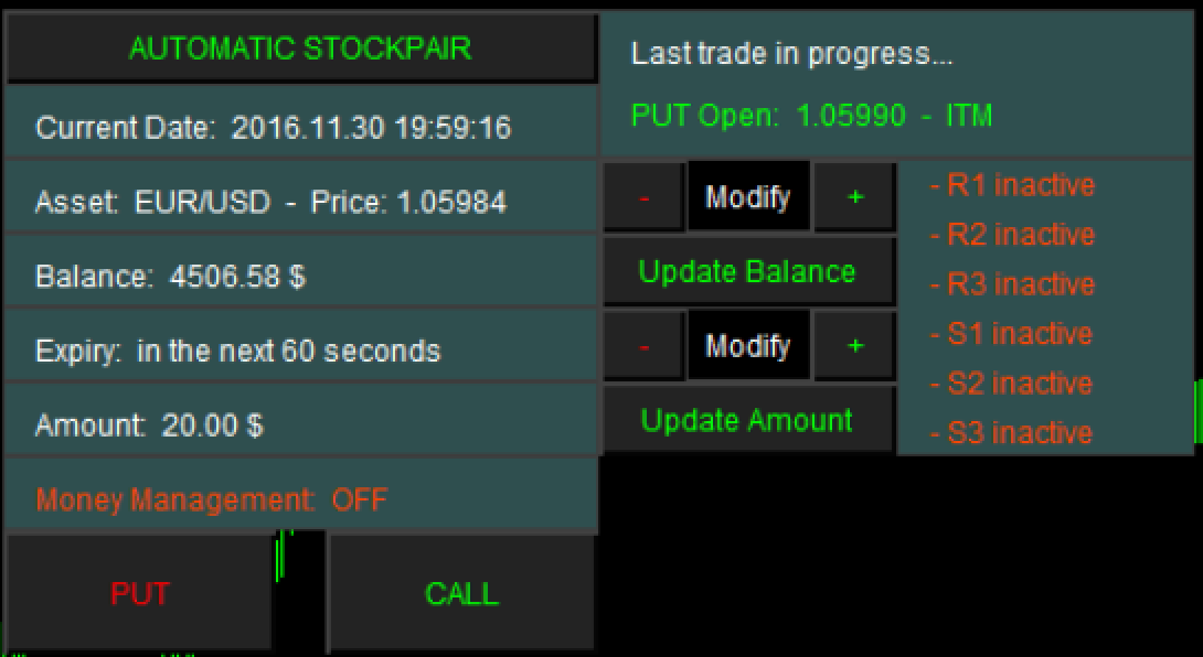 DASHBOARD AUTOMATIC STOCKPAIR