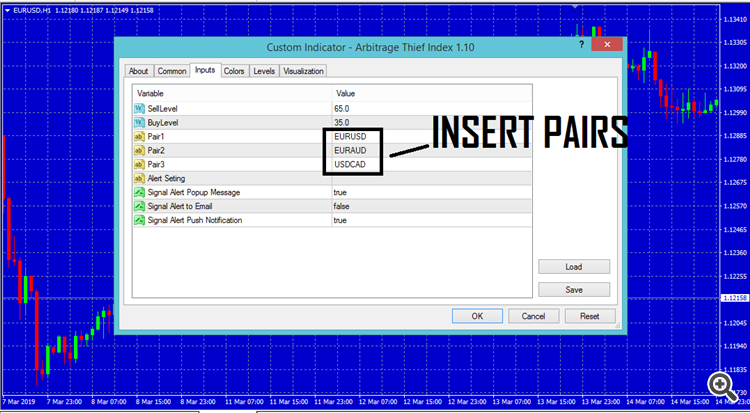 INSERT PAIRS - ARBITRAGE THIEF INDEX