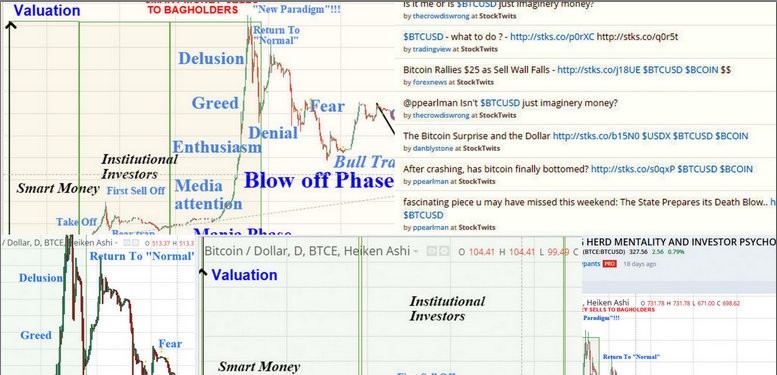 Bitcoin price charts psychology