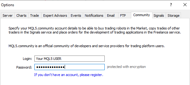 MQL5 Connection