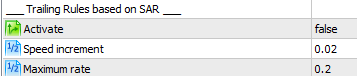 Trailing Rules based on SAR