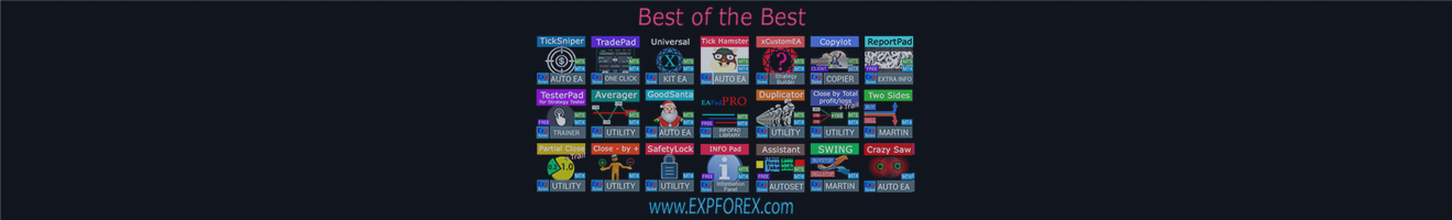 Die besten Handelsberater und Dienstprogramme für MetaTrader von Expforex