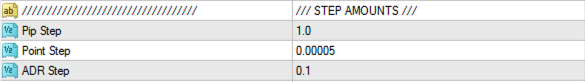 STEP AMOUNTS