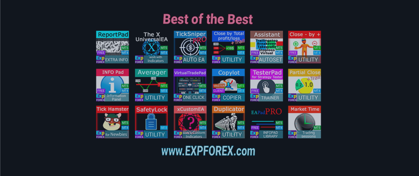 Los mejores asesores comerciales y utilidades para MetaTrader de Expforex