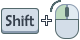 Shift and mouse click - Toggle to view or hide the Fibonacci Range