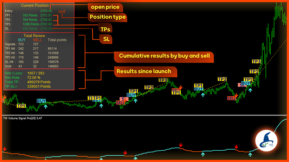 test the strategy on the tester m5