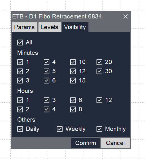 Visibility tab example