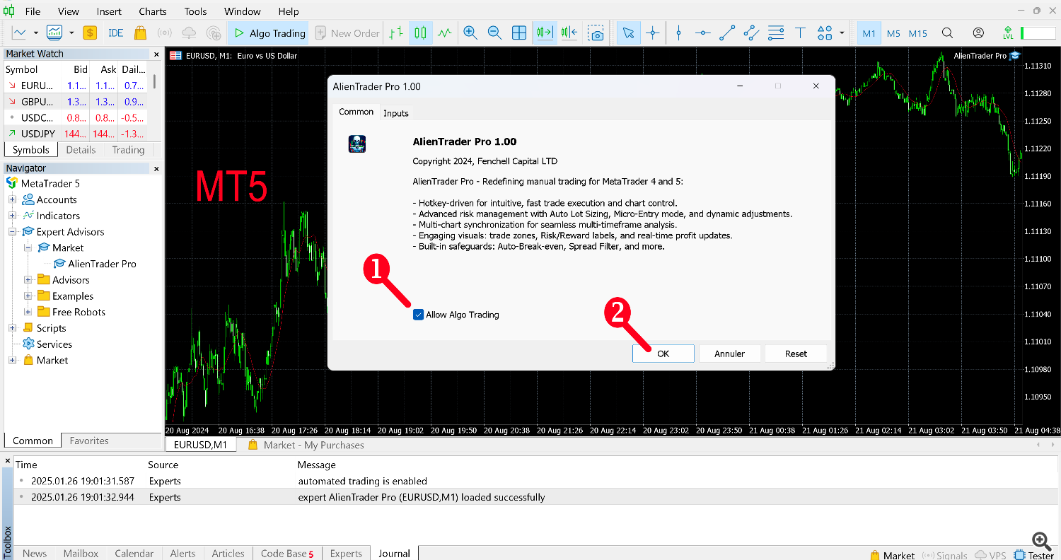 Allow Trading MT5