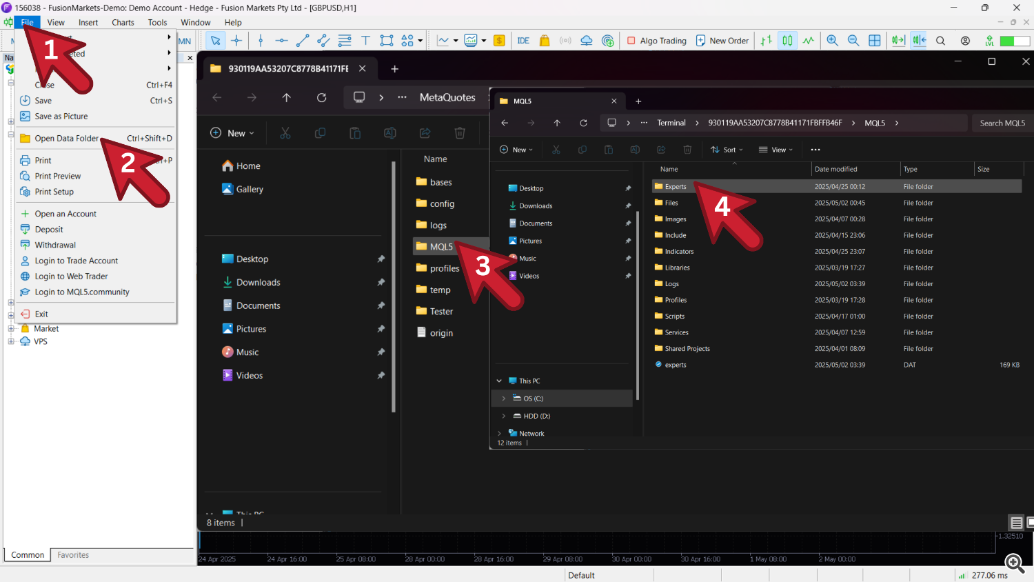 Open Experts Folder
