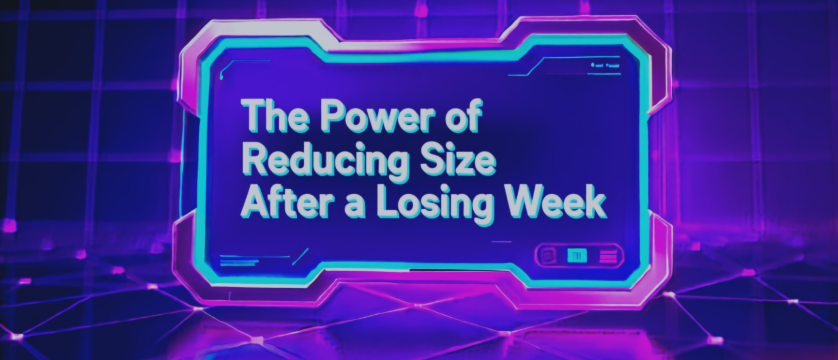 ⚠️ The Power of Reducing Size After a Losing Week