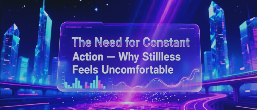 🎛️ The Need for Constant Action — Why Stillness Feels Uncomfortable
