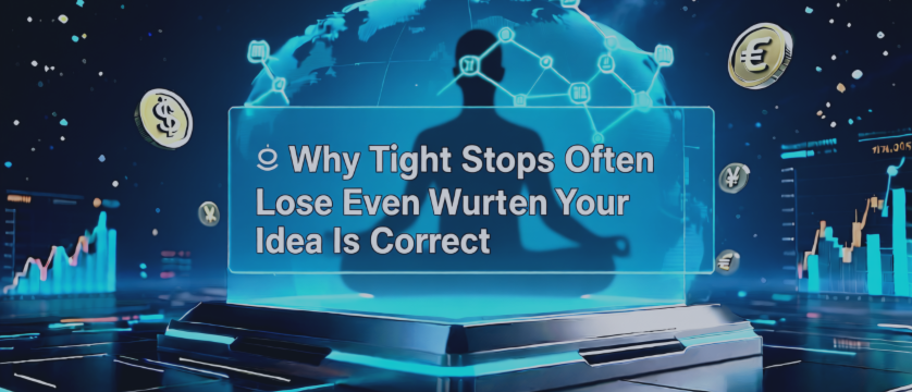 🎯 Why Tight Stops Often Lose Even When Your Idea Is Correct