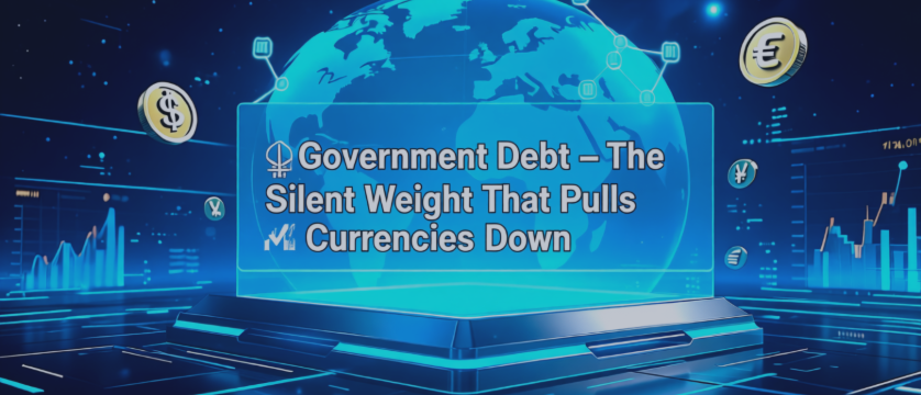 ⚖️ Government Debt — The Silent Weight That Pulls Currencies Down