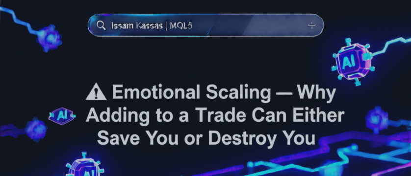 🎚️ Emotional Scaling — Why Adding to a Trade Can Either Save You or Destroy You