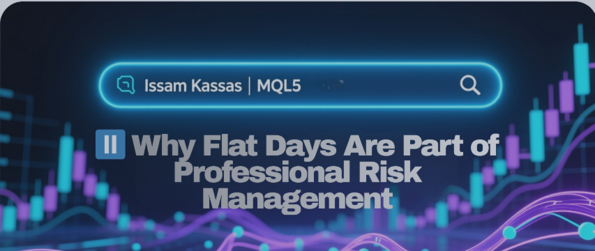 ⏸️ Why Flat Days Are Part of Professional Risk Management