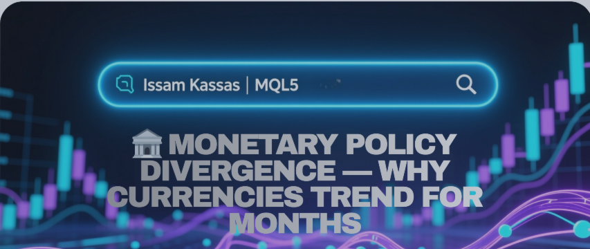 🏦 MONETARY POLICY DIVERGENCE — WHY CURRENCIES TREND FOR MONTHS