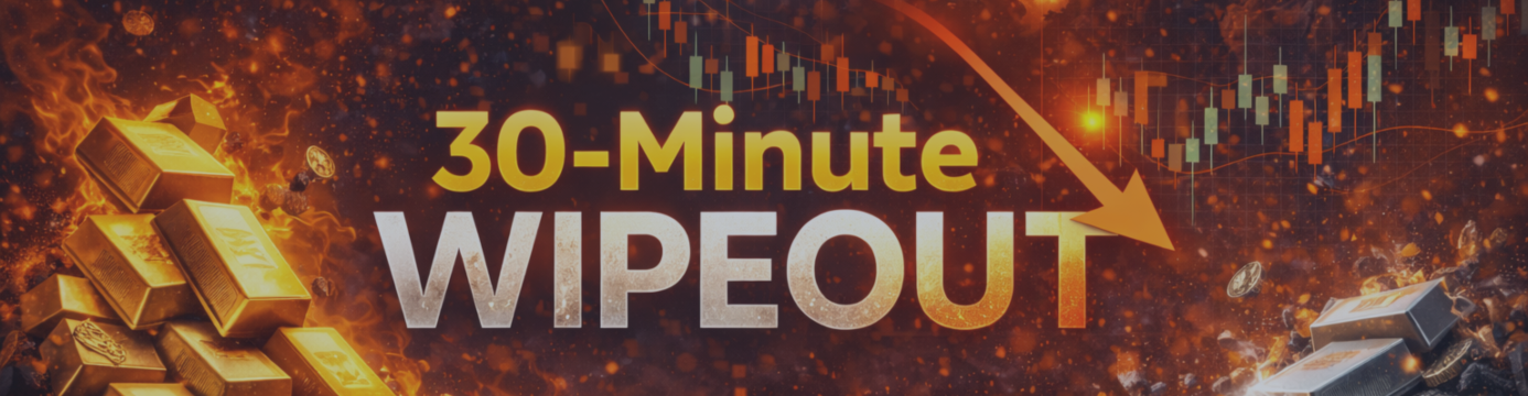The 30-Minute Wipeout: Why Gold & Silver Just Crashed (And What Comes Next)