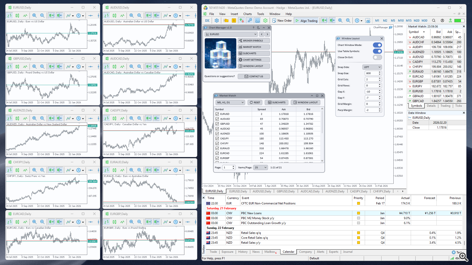 Example of different grid configuration (Left)