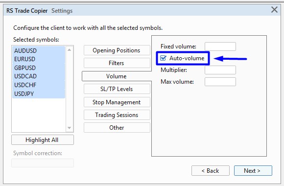 Отключение опции "Авто-объём"