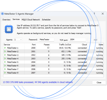 MetaTrader Agents Manager