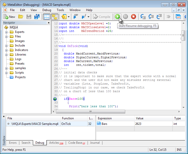 Beta MetaTrader Build 555 With Updated MQL4 Language And Market Of ...